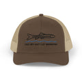 Pun Trucker Hat, Minnow Fish, Brown Baseball Hat for Fun Ourdoorsmen