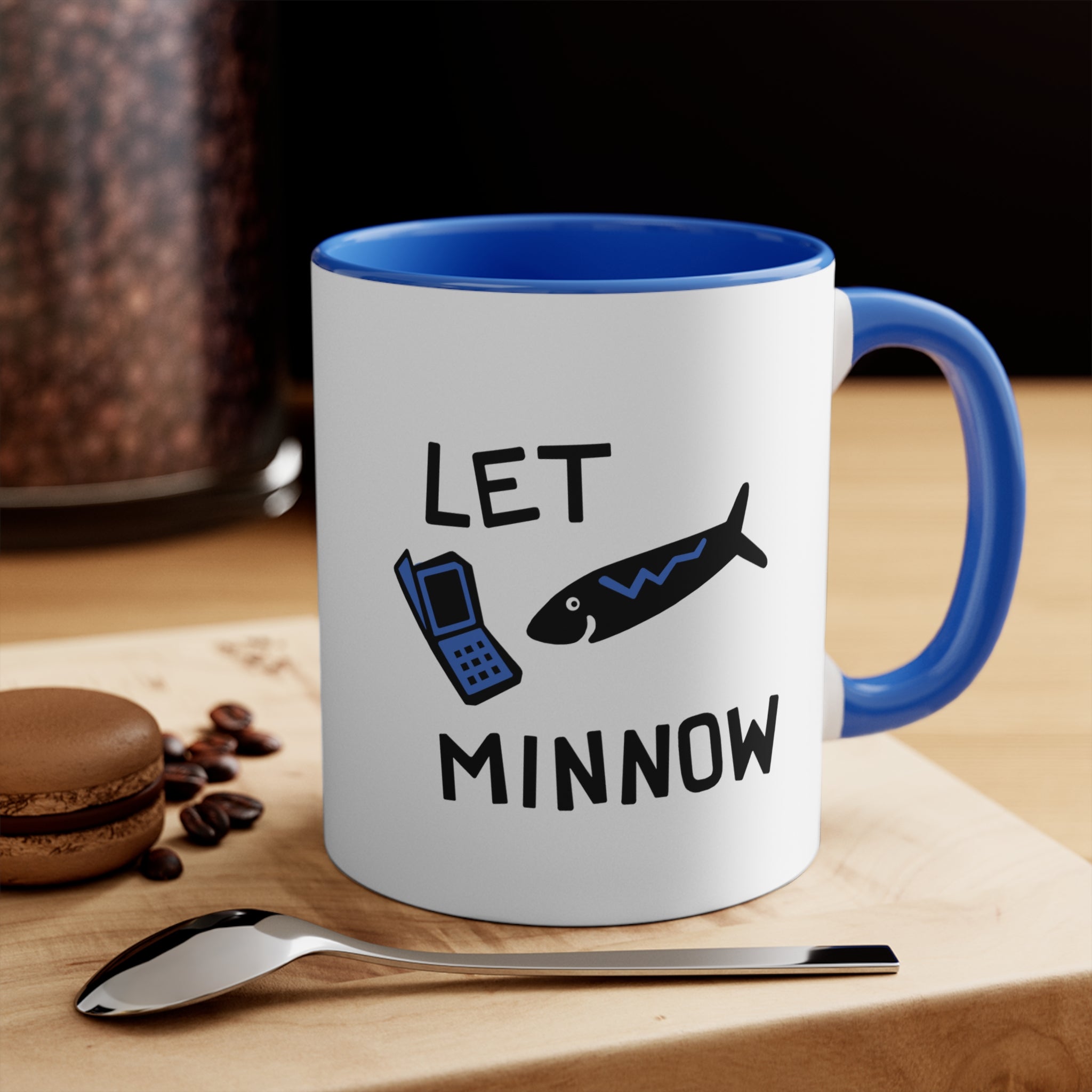 Fish Pun Mug, 'Let Minnow'
