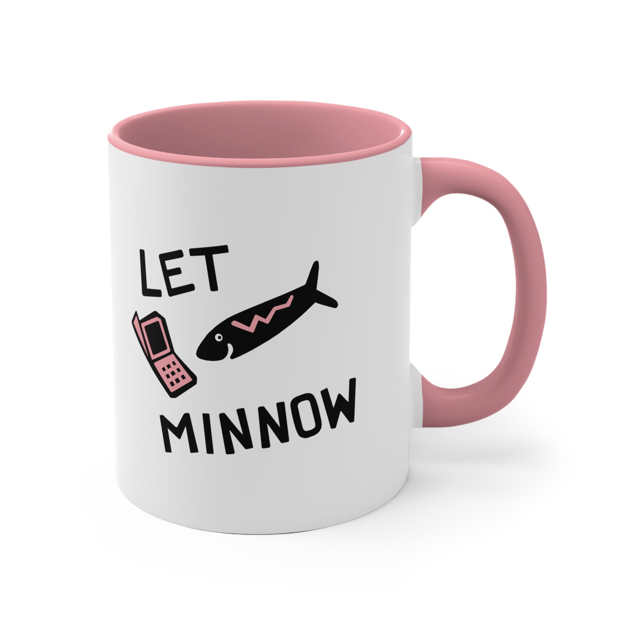Fish Pun Mug, 'Let Minnow'