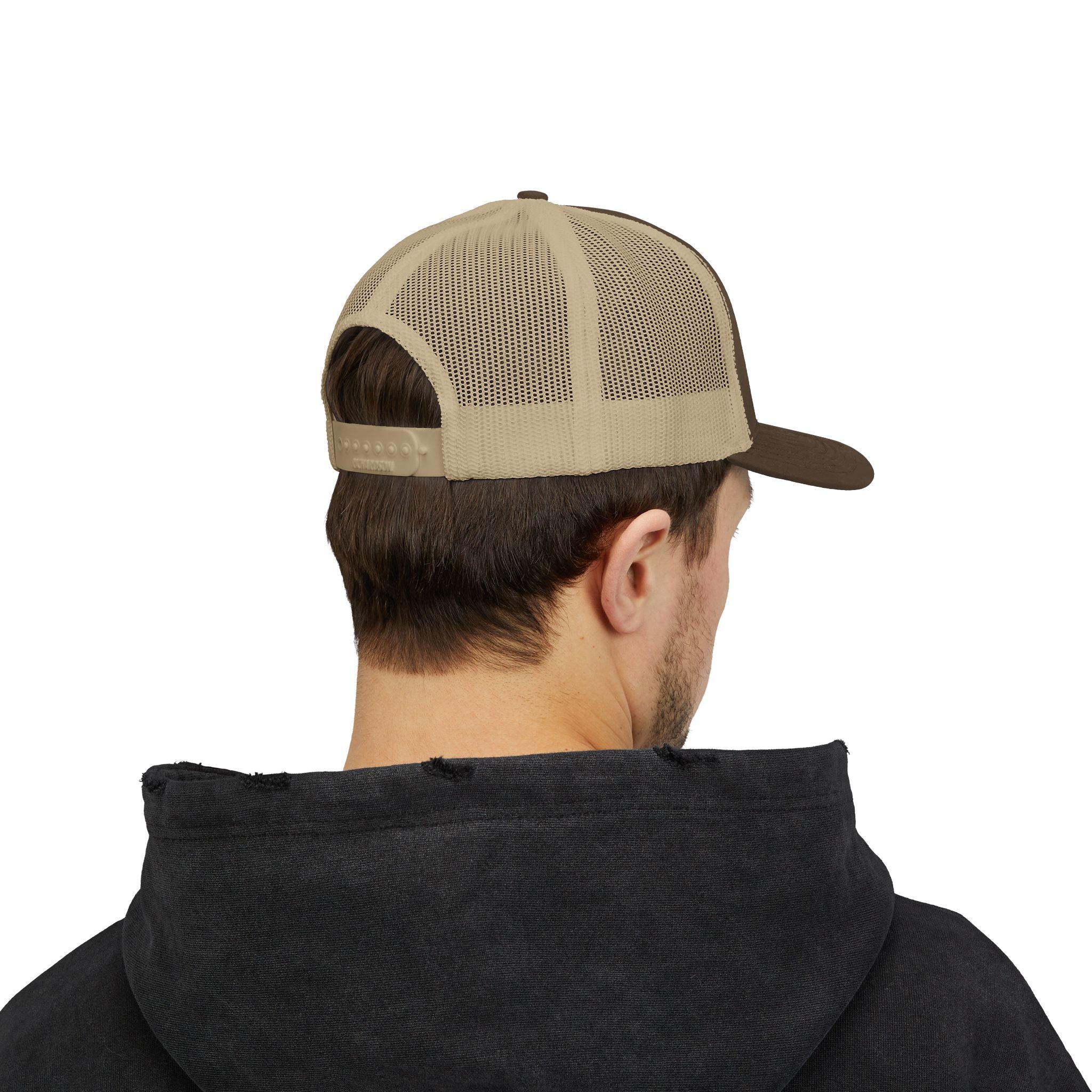 Pun Trucker Hat, Minnow Fish, Brown Baseball Hat for Fun Ourdoorsmen